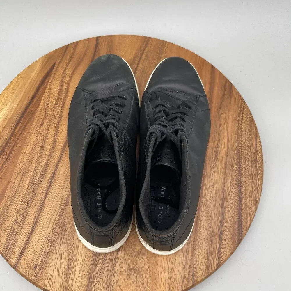 Cole Haan Grand OS CrossCourt Shoes Mens Size 11.5 M Black Leather Casual